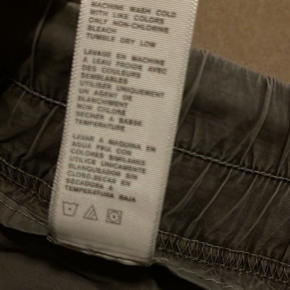 James Perse Estilo Olive Green Women's Striped Shorts- Size 0 NWOT - Picture 6 of 9